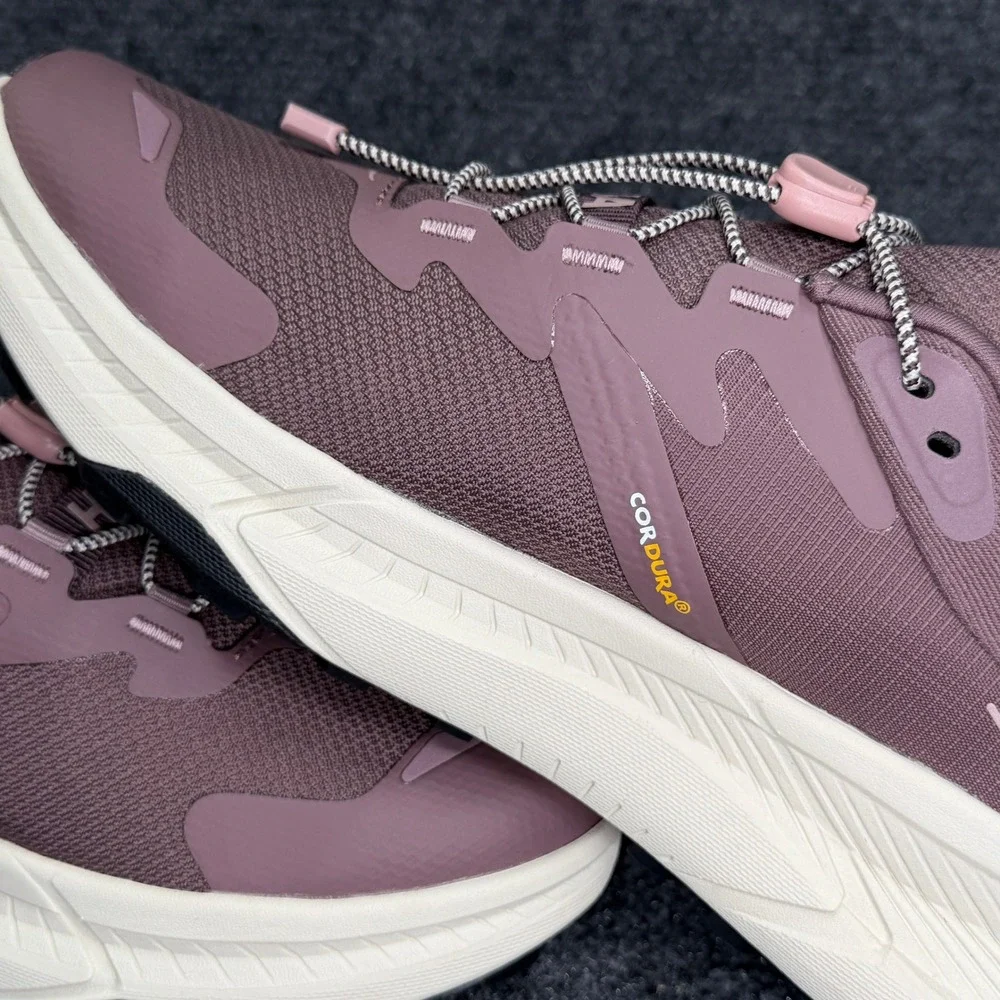 Hoka Transport Shoes Womens Mauve Rose Cordura Vibram Lifestyle Walking Sneakers - Picture 10 of 15